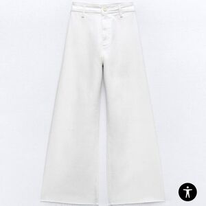 Zara high waist marine straight pocket jeans